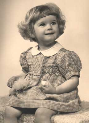 Marilyn Porter at age three.