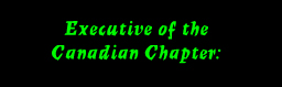 Executive of the Canadian Chapter